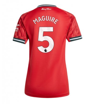 Manchester United Harry Maguire #5 Replika Hemmatröja Damer 2025-26 Kortärmad